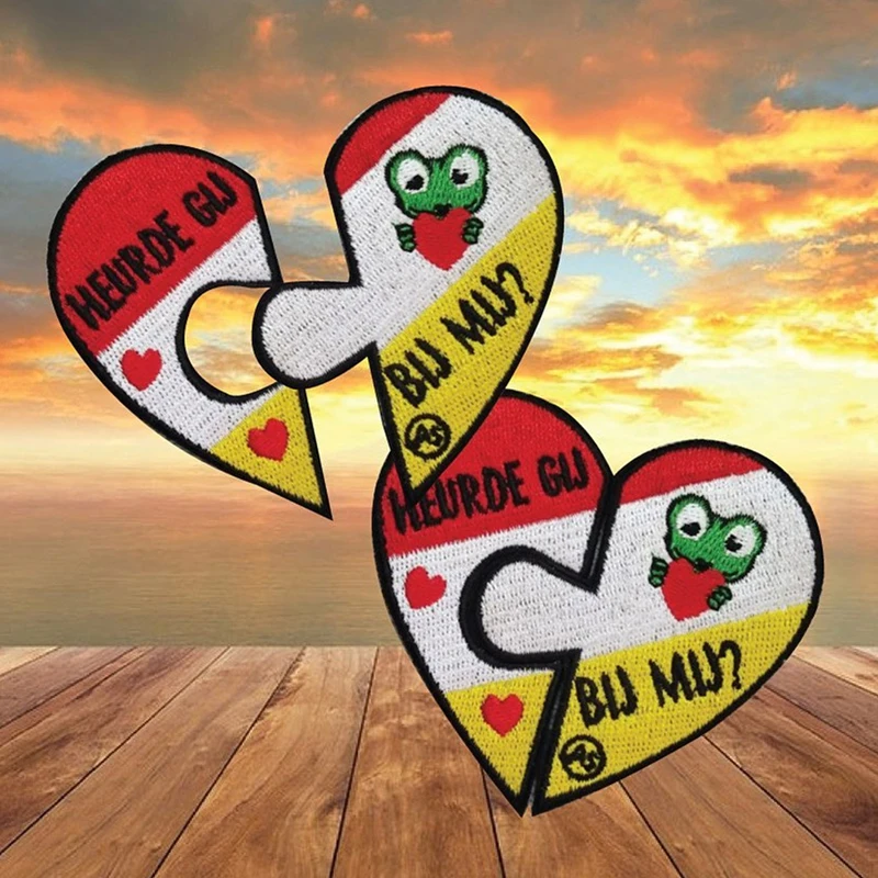Oeteldonk Frog Carnival Club для Нидерландов нашивки одежды наклейки в полоску вышитые G | Дом