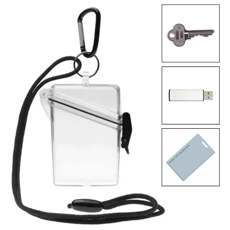 

Waterproof Card Case Cover Lightweight Clear Sport Outdoor Change Box Holder G32E