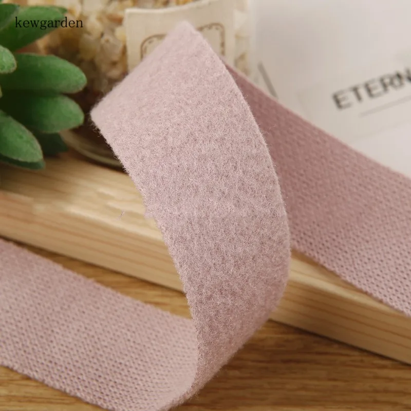 Kewgarden " 1" 50 мм 25 мм 10 мм плюшевая шерсть ткань лента DIY бант аксессуары для волос вручную изготовленная лента тесьма 10 ярдов