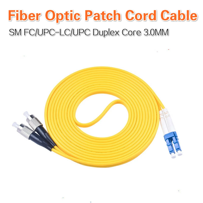 

Simplex Mode Duplex Core 3.0MM FC UPC-LC UPC Patch Cord Optic Fiber Jumper Cable 10M 15M 20M 30M 50M Free shipping