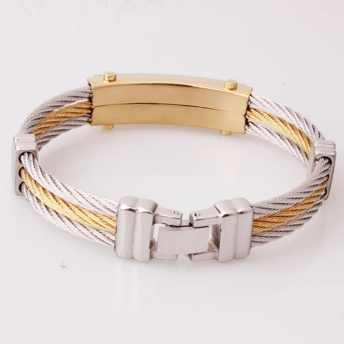 12 мм модные ювелирные изделия из нержавеющей стали серебряного и золотого цвета