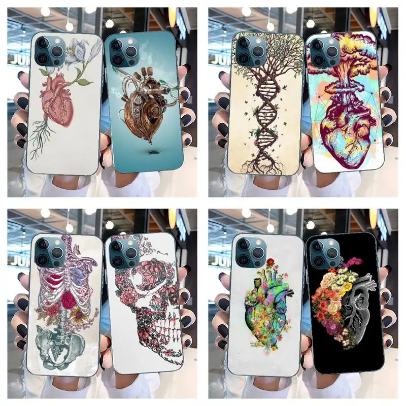 

Art Painting Of Human Organs Phone Case For IPhone SE2 11 Pro XS MAX XS XR 8 7 6 Plus 5 5S SE Case