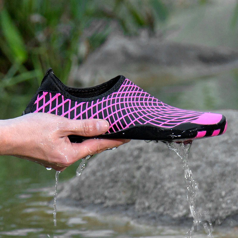 

Women Barefoot Water Shoes Beach Aqua Socks Quick Dry for Outdoor Sport Yoga Jogging Driving Hiking Swiming Surfing Red Big Size