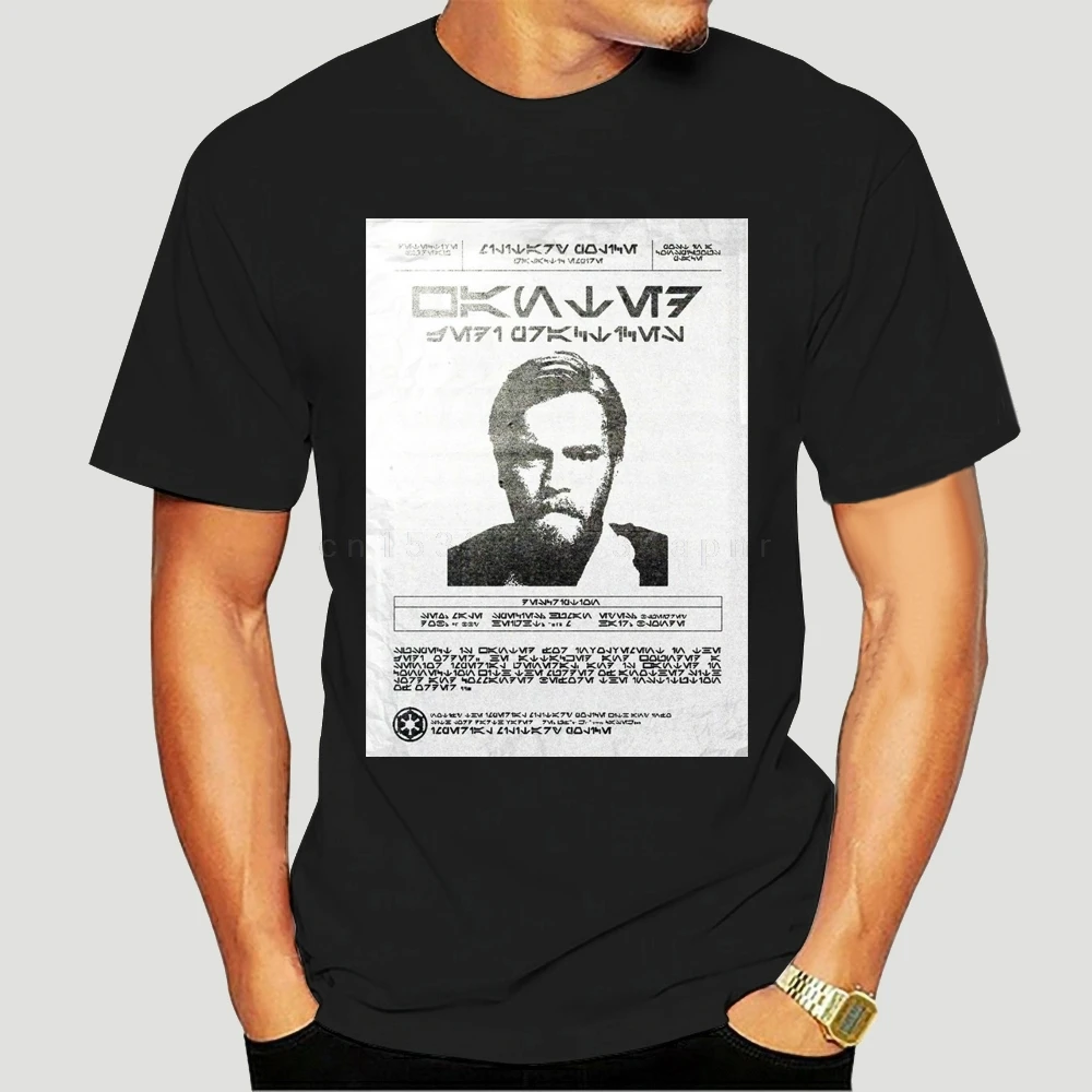 

Мужская футболка obi wan kenobi wanted, женские мужские футболки