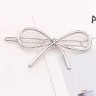 Модные женские аксессуары для волос, треугольная заколка для волос, металлическая Геометрическая заколка из сплава, повязка для волос в форме Луны, круга, заколка-пряжка для девочек