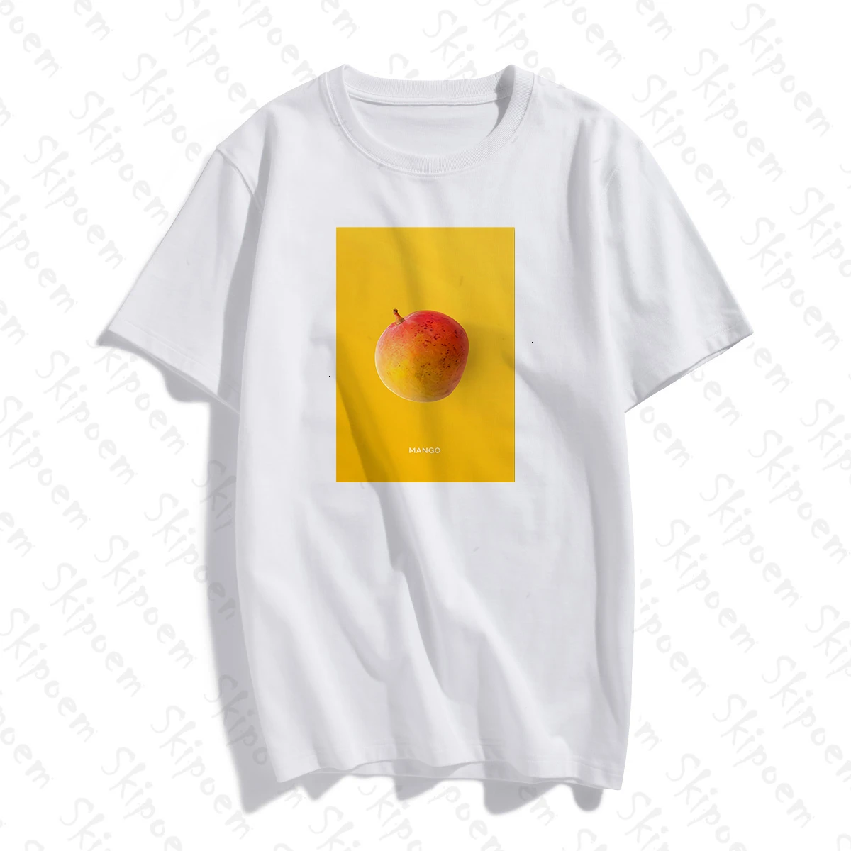 

Женская Винтажная футболка с коротким рукавом и принтом фруктов