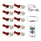 Светсветильник льник точечный светодиодный, 12 В, 1 Вт, с пультом дистанционного управления