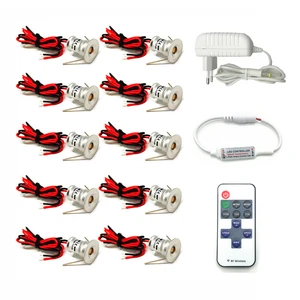 Светсветильник льник точечный светодиодный, 12 В, 1 Вт, с пультом дистанционного управления