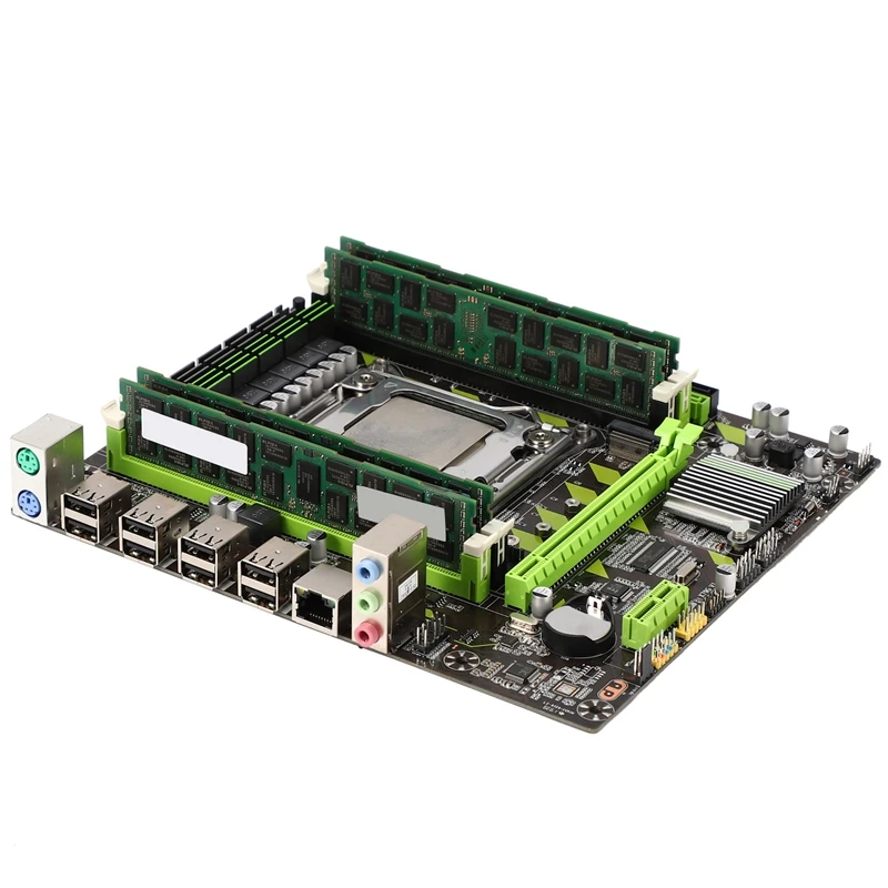 X79G LGA2011 практичная материнская плата для настольного компьютера с E5 2689 CPU 4x8G ECC
