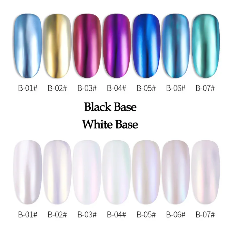 3g жемчужное зеркало для ногтей Блестящий порошок УФ гель полировка Хамелеон