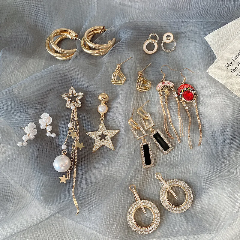 

Wholesale Pearl Stud Earrings Tassel Long Women Jewelry Gift