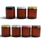 250 г больше пустой Янтарный баночка для косметического крема 250cc 8,3 унций коричневый ПЭТ конатинер инструменты для макияжа алюминиевая крышка с PE прокладкой 20 шт.