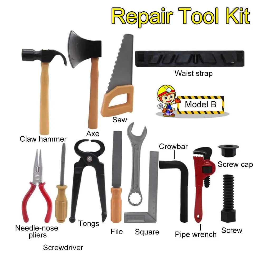 

14Pcs/Set Repair Tool Play House Toys Model For Baby Early Learning Educational Toys Home Plastic Simulation Tools Toys For Kids