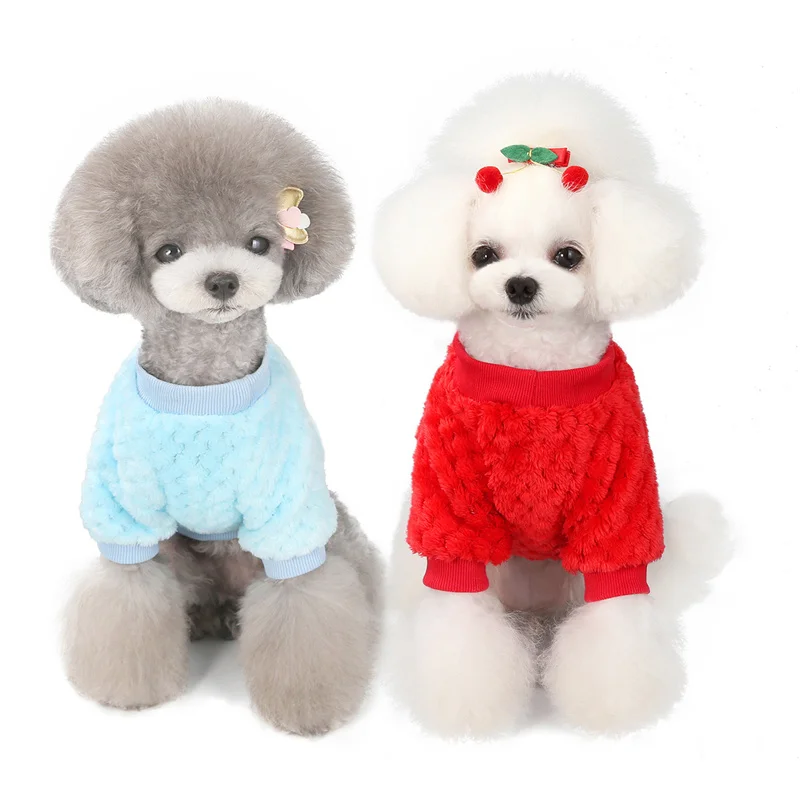 

Теплая Флисовая одежда для домашних животных, милое пальто для домашних животных, Женская куртка для щенка, пуловер для французского бульдо...