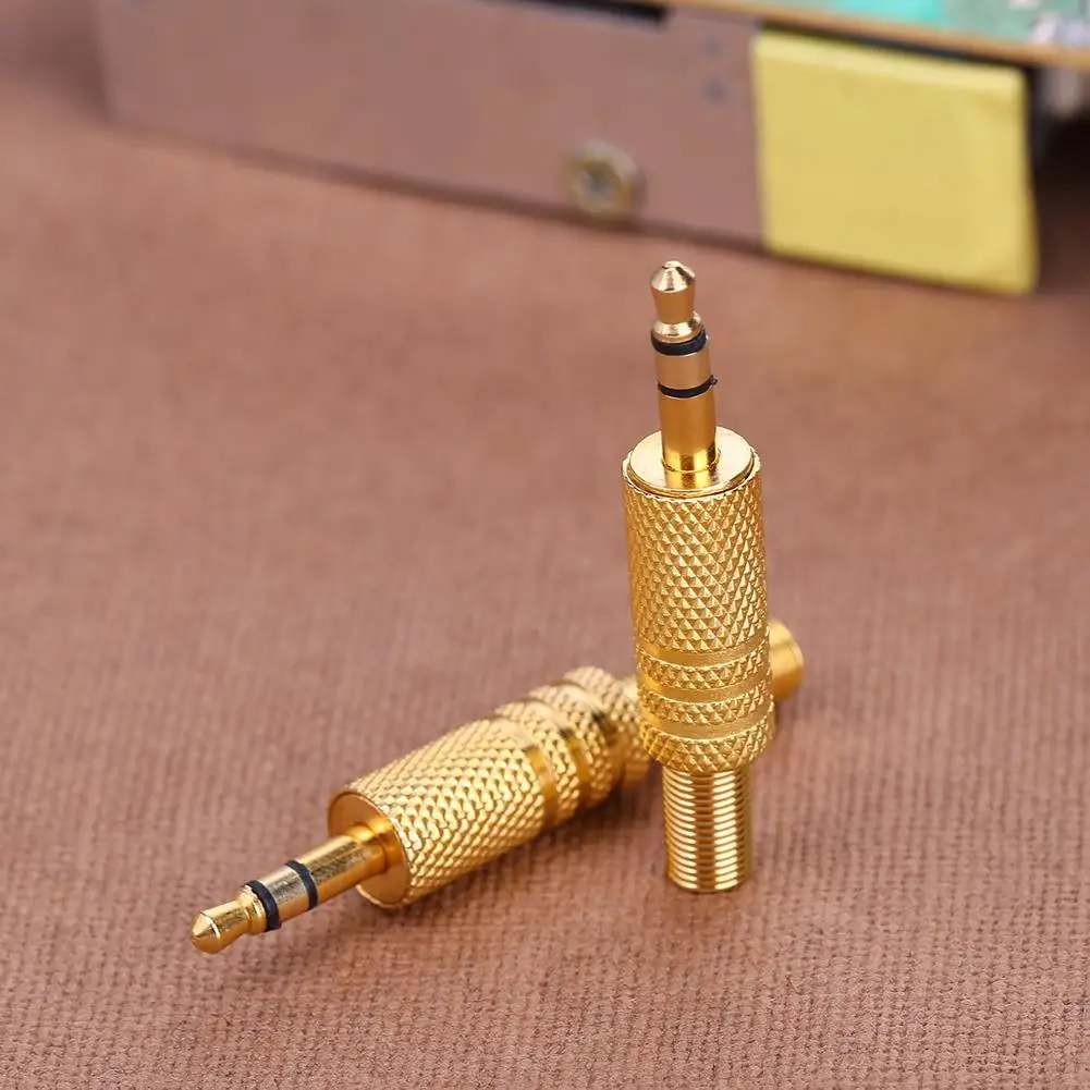 Комплект из 2 предметов на возраст 1/8in стерео наушники 3 5 мм DIY Аудио разъем Паяные