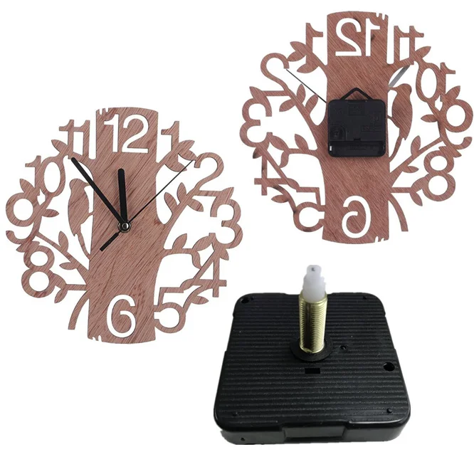 3 года гарантии бесшумные Часы настенные кварцевые механизм вал 28 мм DIY запчасти