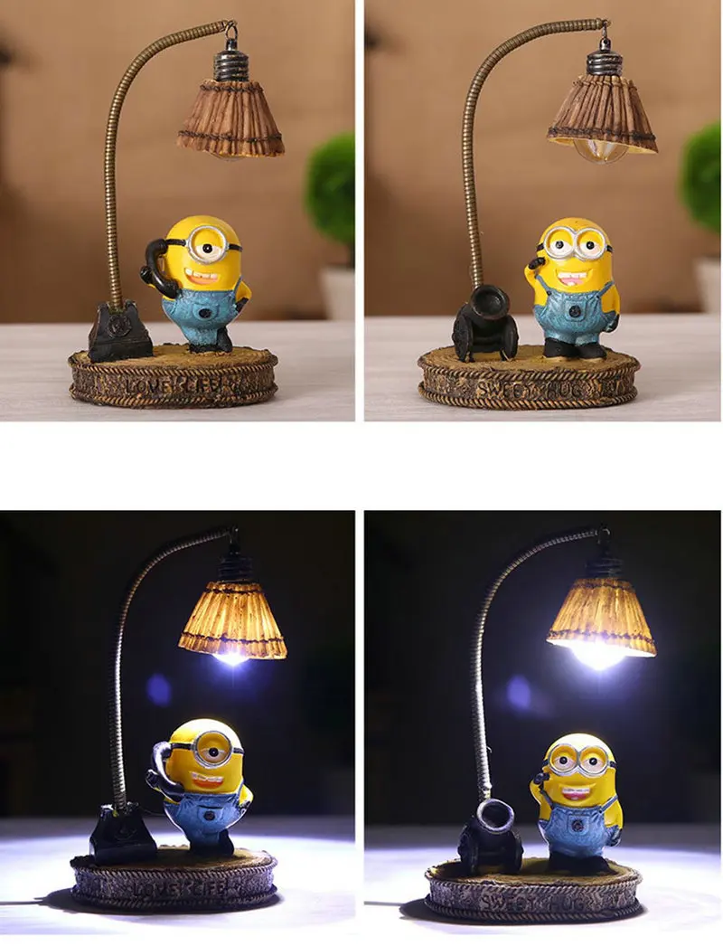 Гадкий я Миньон ночник домашнее декоративное крепление смоляная лампа для