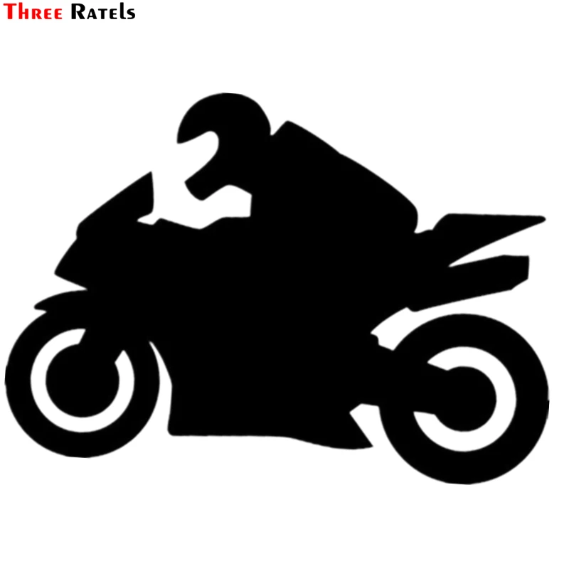 Three Ratels TZ 933# 13.8*20см 1 3 шт виниловые наклейки на авто за рулём байкер мотоциклист