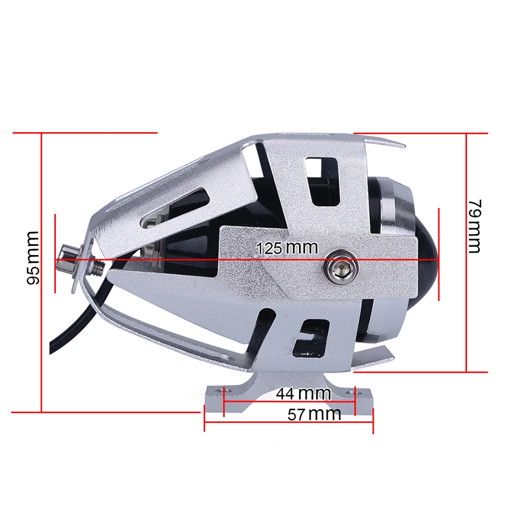 Светодиодный светильник для мотоцикла s 12V 125W 3000LM вождения Точечный налобный
