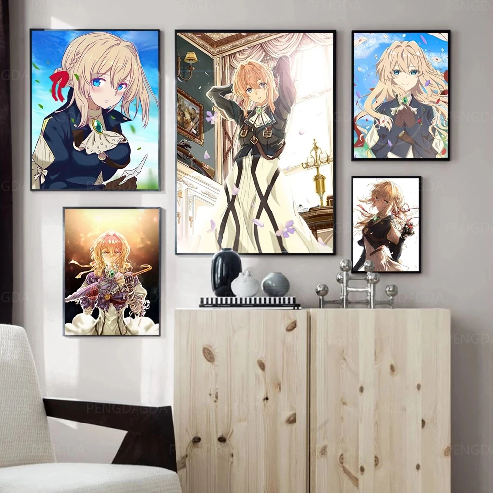 

Canvas Painting Wall Art HD Printing Japanese Animation Girl Poster Home Decorative Modern Living Room Portrait Modular Pictures