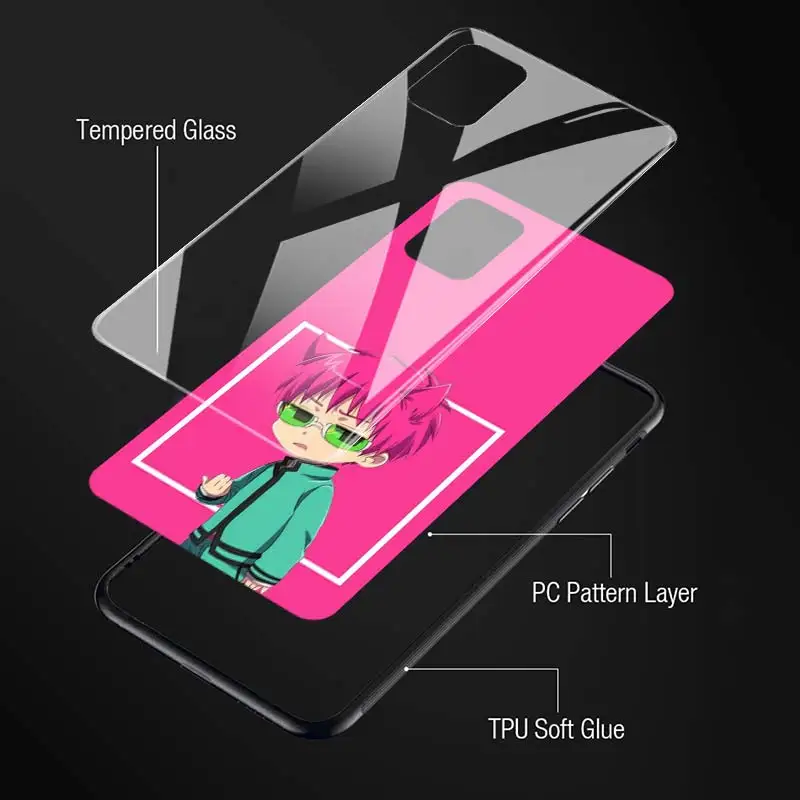 

disastrous life of Saiki K Phone Case for Samsung Galaxy A21s A50 A51 A70 A71 A12 A10 A20 A40 A11 A21 A31 A41 Glass Cover Shell