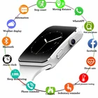 Умные часы X6 с сенсорным экраном и камерой, поддержка SIM-карты, TF-карты, Bluetooth, умные часы для iPhone, Android, подходит для мужчин и женщин