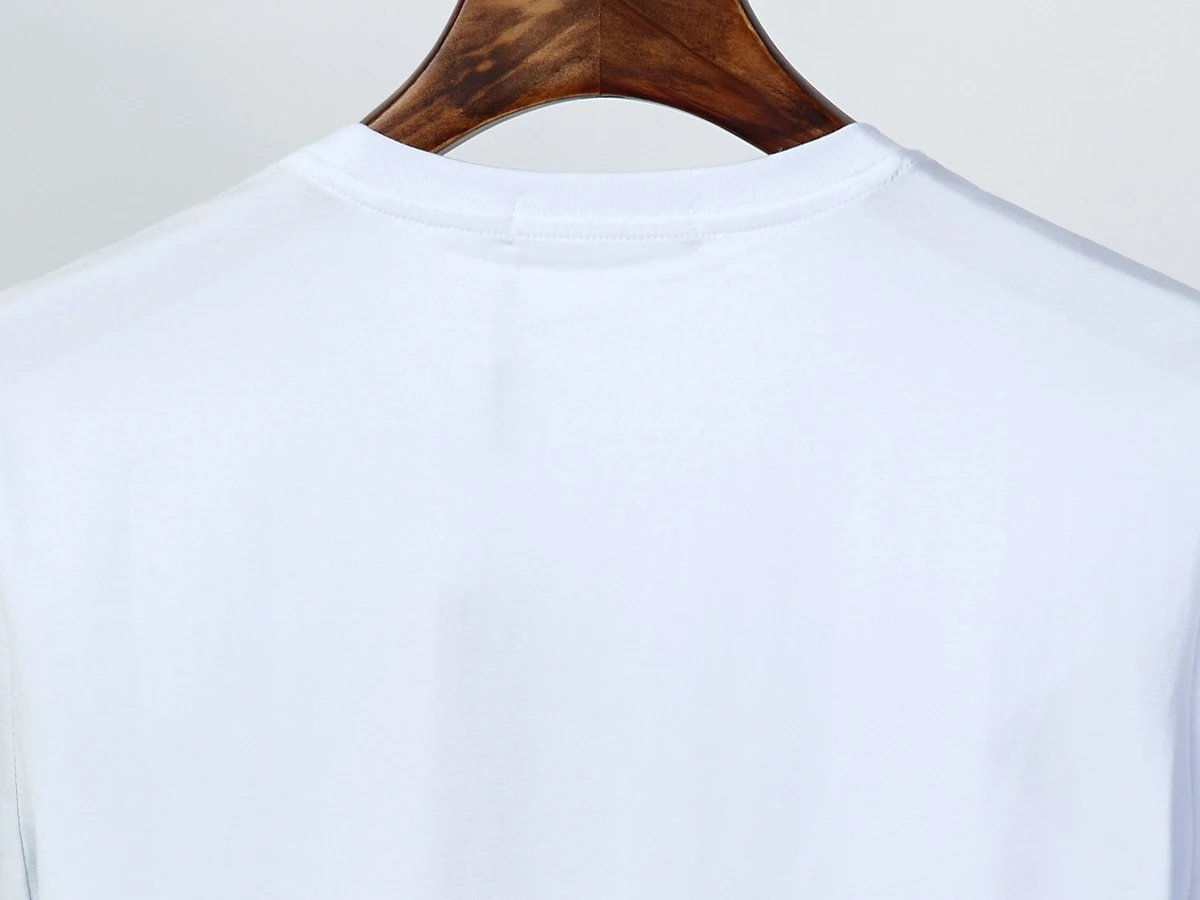 

Men T Shirts Cotton Solid Printed T-Shirts Short Sleeves Ribbed Crewneck Comfy Animal Series Poleras Hombre 91099801