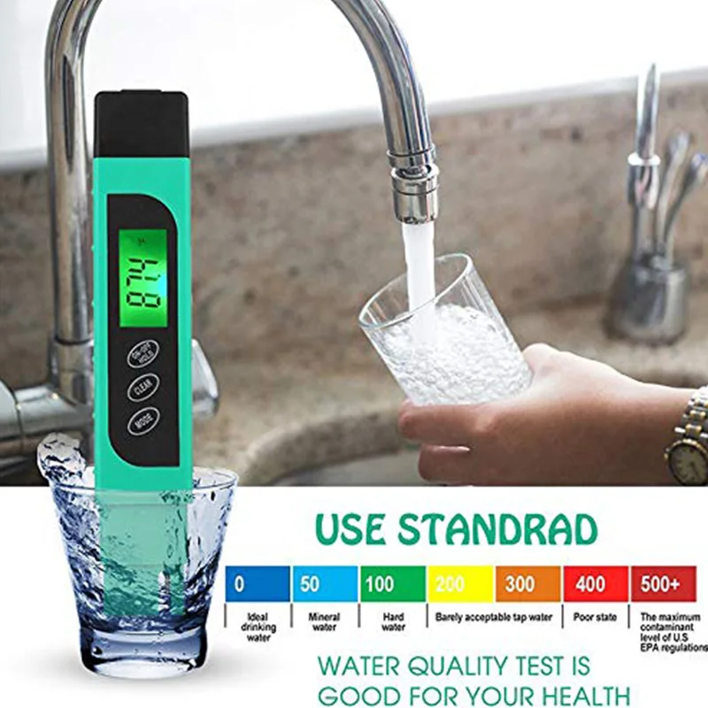 TDS метр бассейн набор для проверки воды цифровой тестер 3 в 1 температура и EC 0 9999 Ppm