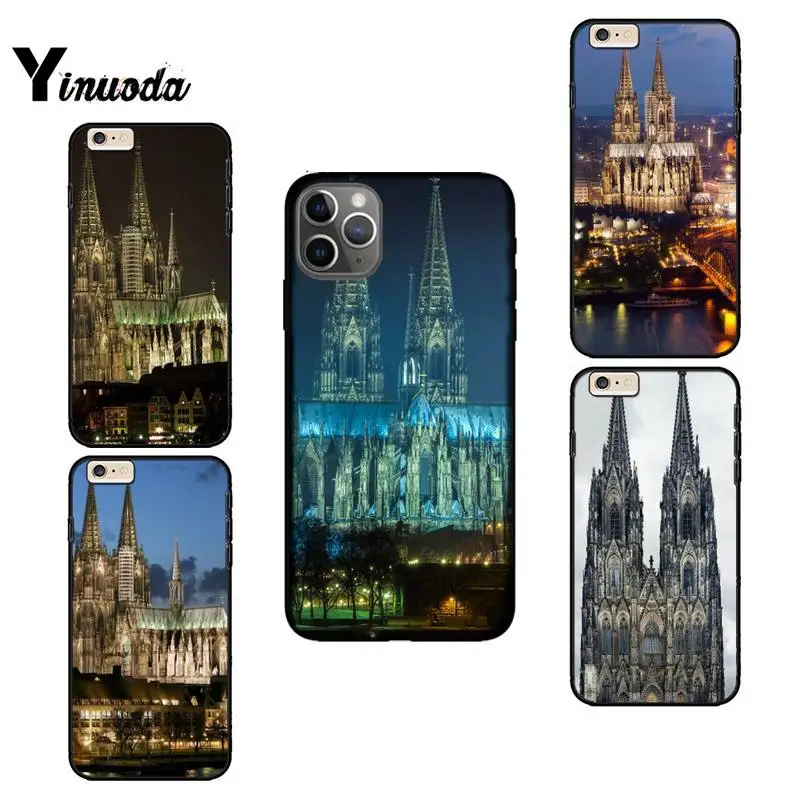 

Yinuoda Landscape German Cologne Cathedral Phone Case for iPhone 12 8 7 6 6S Plus X XS MAX 5 5S SE XR 11 11 12 pro promax coque
