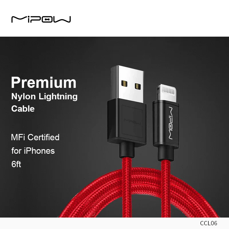 Usb-кабель MIPOW Lightning для iphone 11, 12, 13 pro max, Xs, Xr, X, SE, 8, 7, 6 plus, 6s, 5, ipad air mini, быстрая зарядка, зарядное устройство для iphone - изображение
