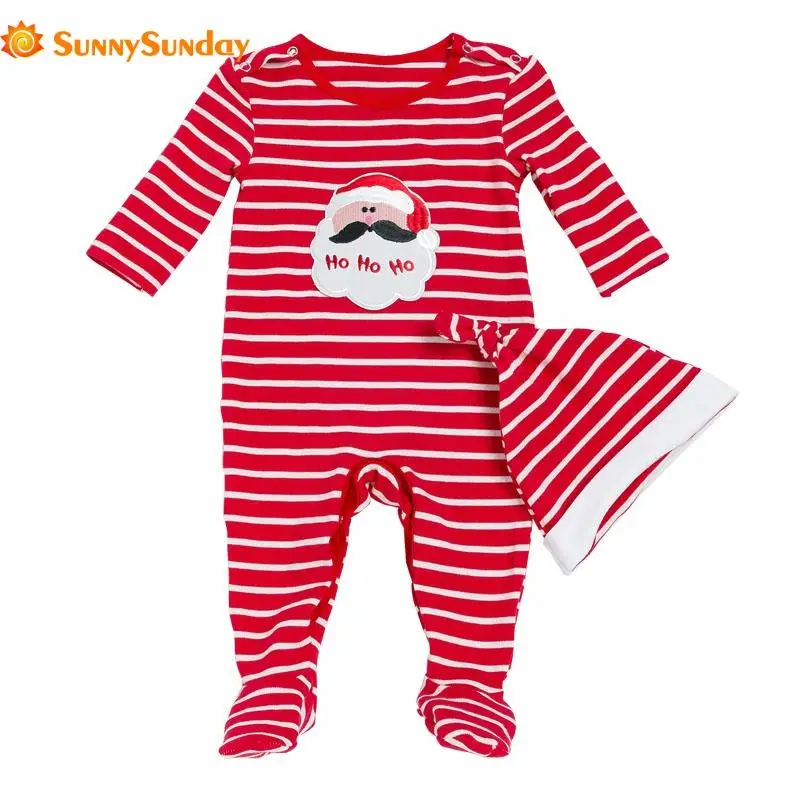 

2020 Promotion Full Unisex Turn-down Collar New Christmas Long Sleeve Siamese Clothes Baby Children's Summer Men And Women