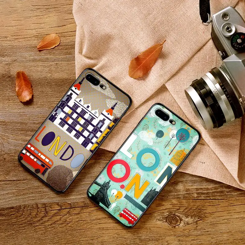 Ретро Лондон: старинная машина мягкий силиконовый чехол для телефона samsung A70 60 A50
