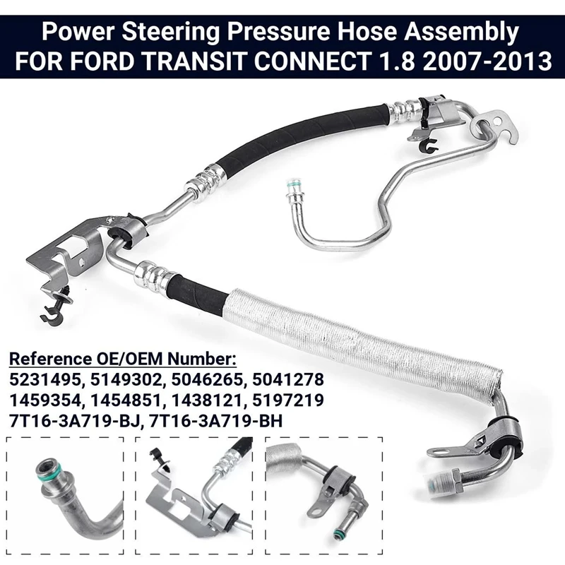 

5231495 насосы гидроусилителя руля, шланг высокого давления в сборе, маслопровод для FORD TRANSIT CONNECT 1,8 2007-2013