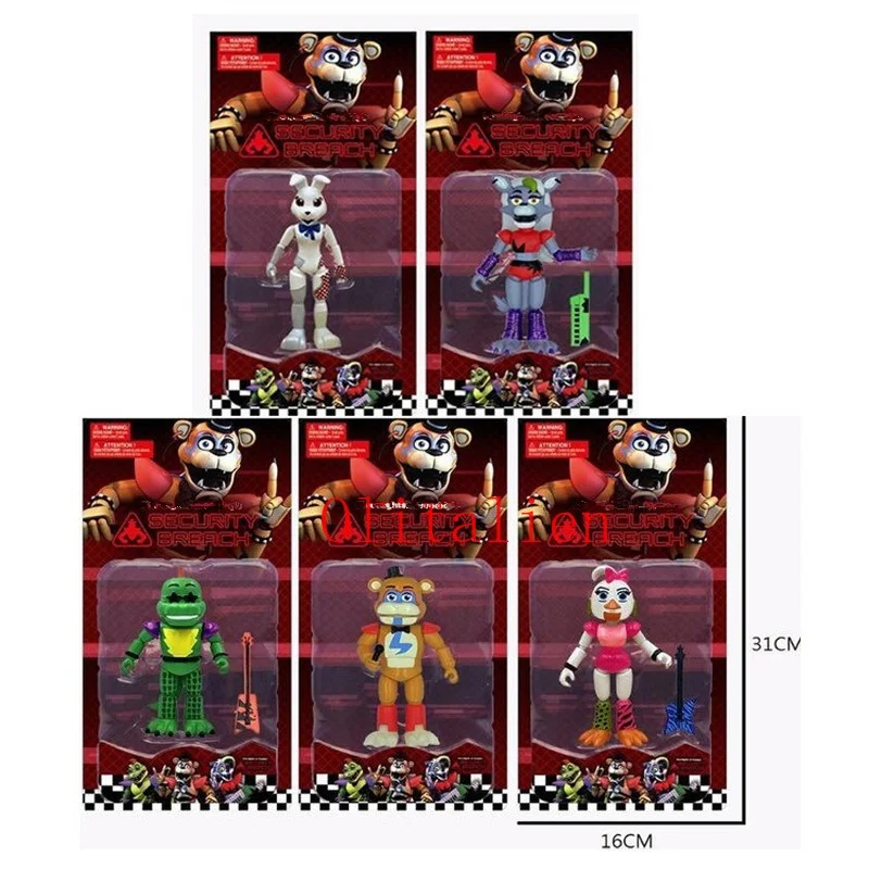 Полночная игрушка медведь подвижные суставы экшн-фигурки игрушки Foxy Fazbear Chica ПВХ