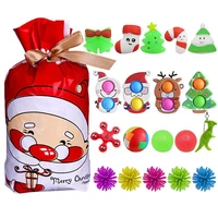 24 pcs cute soft squeezed toys christmas advent countdown calendar blind box push bubble toy for kids adults advent calendar