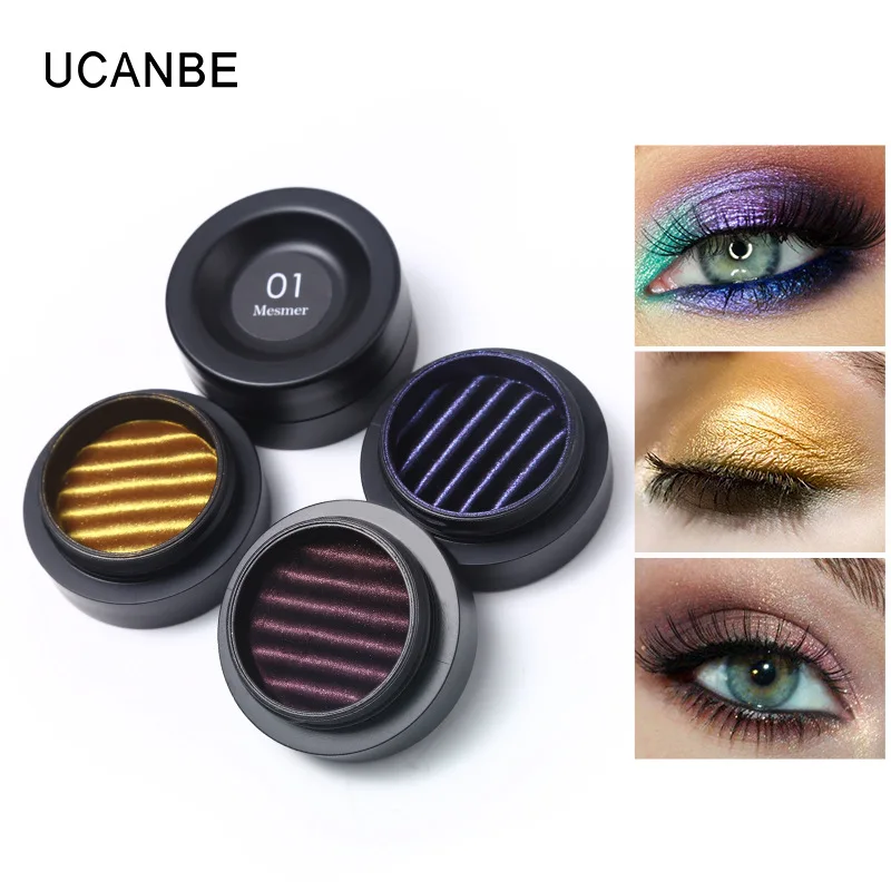 Ucanbe Магнитный блеск для палитры теней век макияж мерцание один порошка пигменты