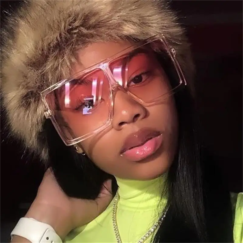 Очки солнцезащитные женские большого размера милые стильные летние очки с