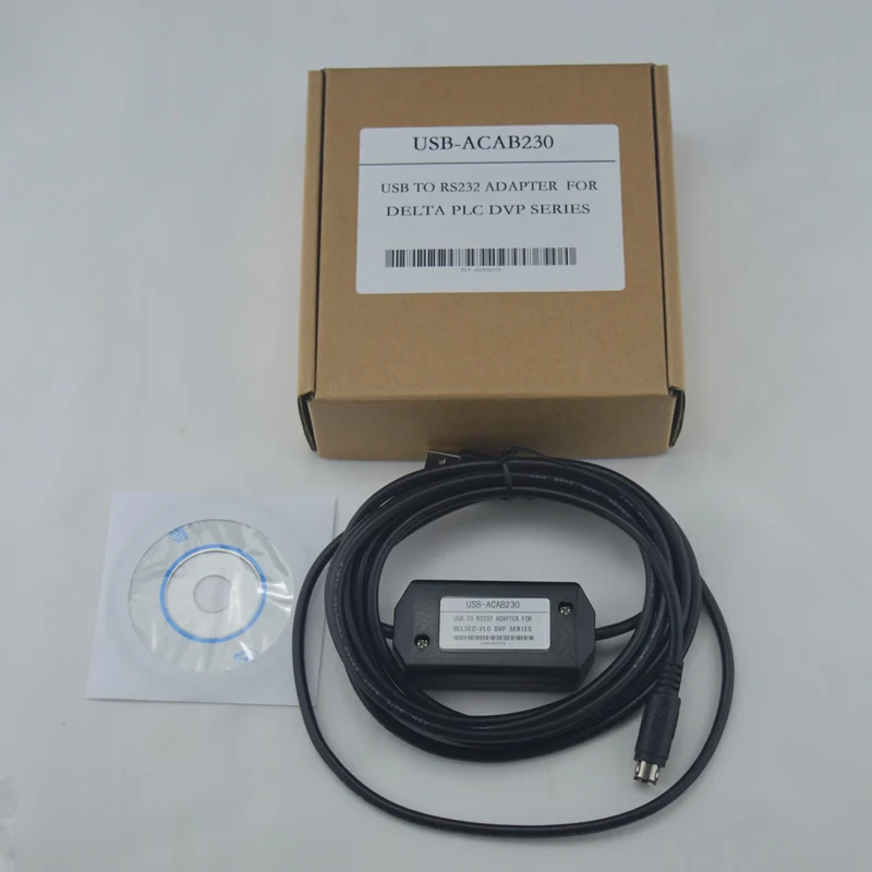Программируемый кабель USBACAB230 Delta PLC USB адаптер RS232 серии DVP ES EX EH EC SE SV SS|Сетевые