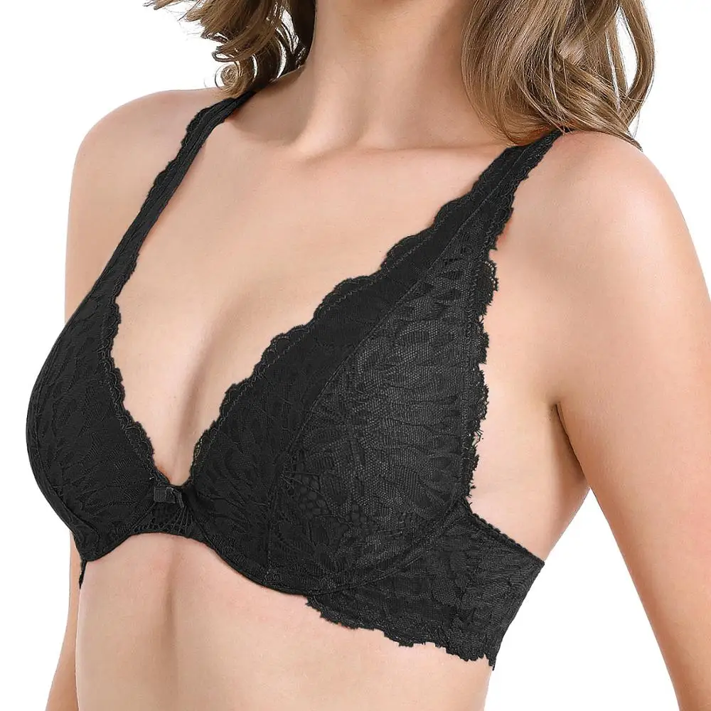 Сексуальное женское нижнее белье бюстгальтер кружевной без косточек бесшовный
