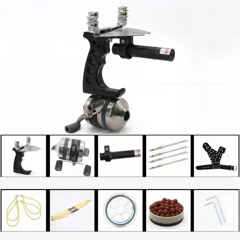 Набор для прицеливания и рыбалки с зеленым лазером катушка пистолет стрельбы