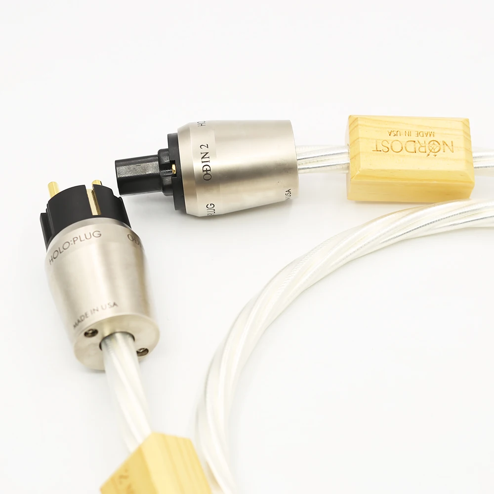 Бесплатная доставка аудиокабель питания высшего качества Hifi с позолоченным