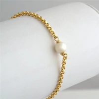 14k gold filled natural pearl bracelet minimalism bracelet gold jewelry boho bracelets vintage boho women jewelry