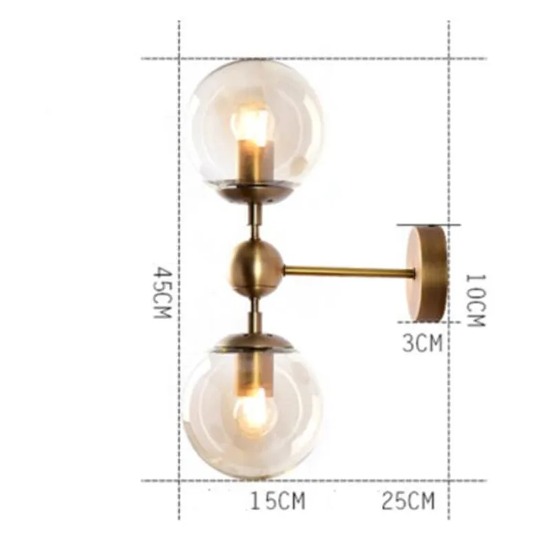 

Magic Bean glass balls chandelier Molecule lamp Black Rose Gold Color Mid Century Home Decor Suspension pendant lamps Fixtures