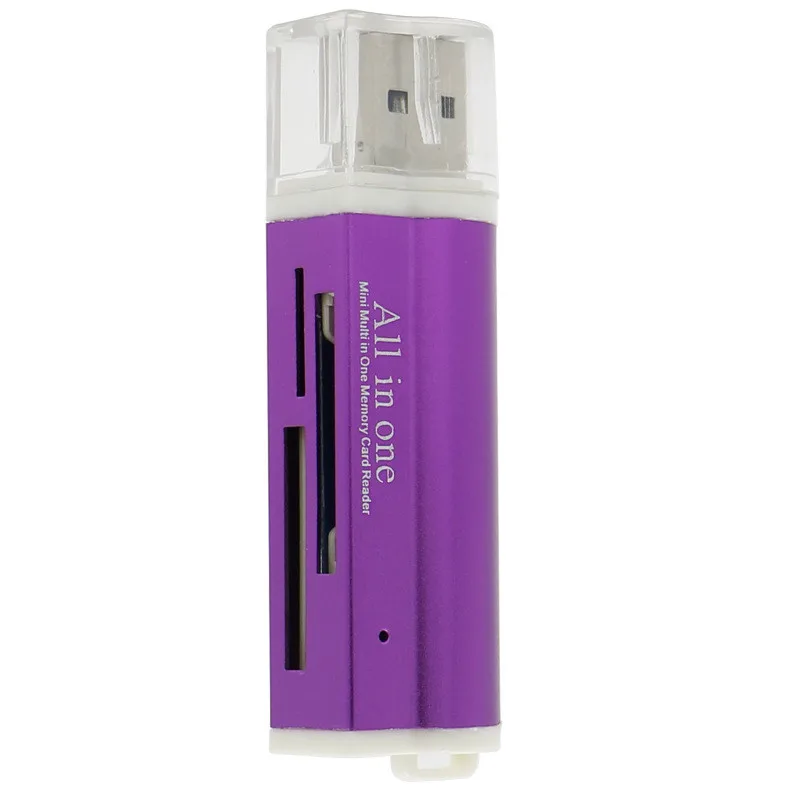 

Factory price Hot Sellling for Micro SD SDHC TF M2 MMC MS PRO DUO All in 1 USB 2.0 Multi Memory Card Reader J09T Drop Shipping