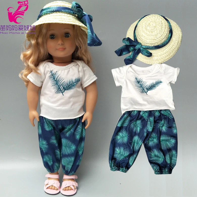 Кукла reborn Baby Doll летняя одежда для отдыха пляжный комплект бикини с соломенной