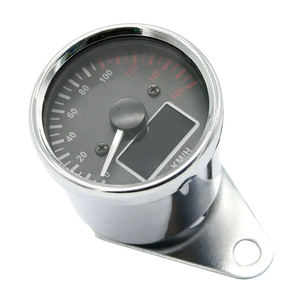 12V Motorbike Chrome LED Speedometer Tachometer Odometer Multifunction Gauge | Автомобили и мотоциклы