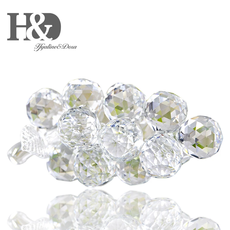 Прозрачная фигурка винограда H &amp D искусство стекло поделки коллекционные