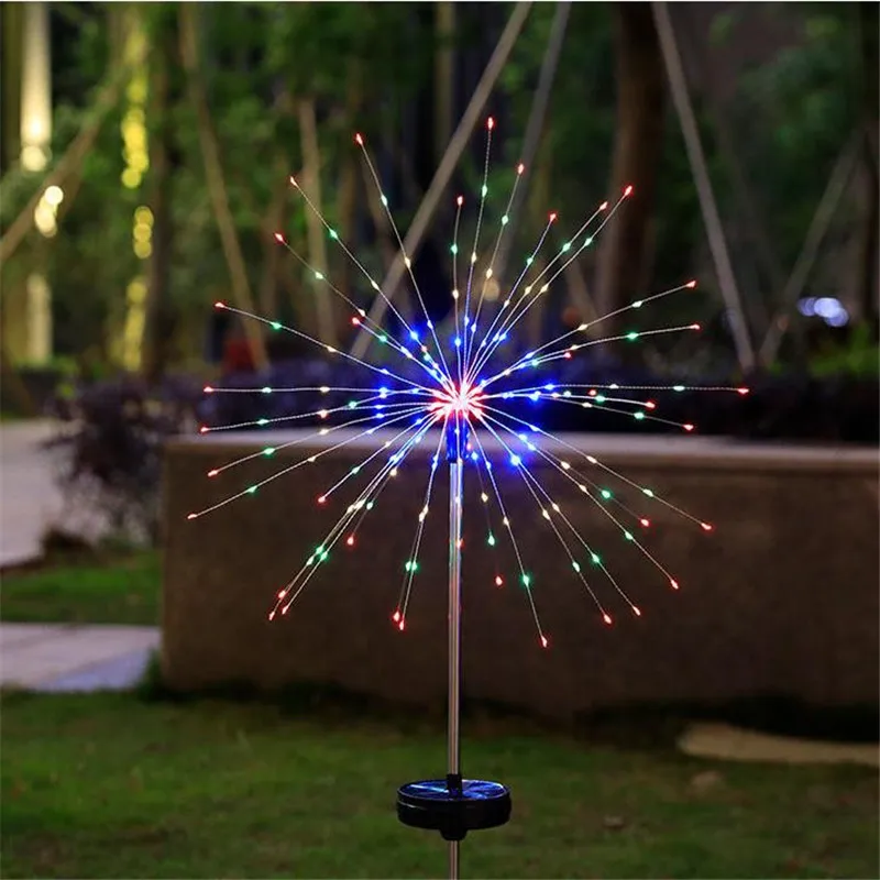 Светильник уличный фейерверк на солнечной батарее 90 /120/150 светодиодов 40 #1 |
