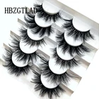 Новые 2-5 пар 3D накладные ресницы из норки пушистые норковые ресницы натуральные длинные драматические объемное наращивание ресниц Накладные ресницы