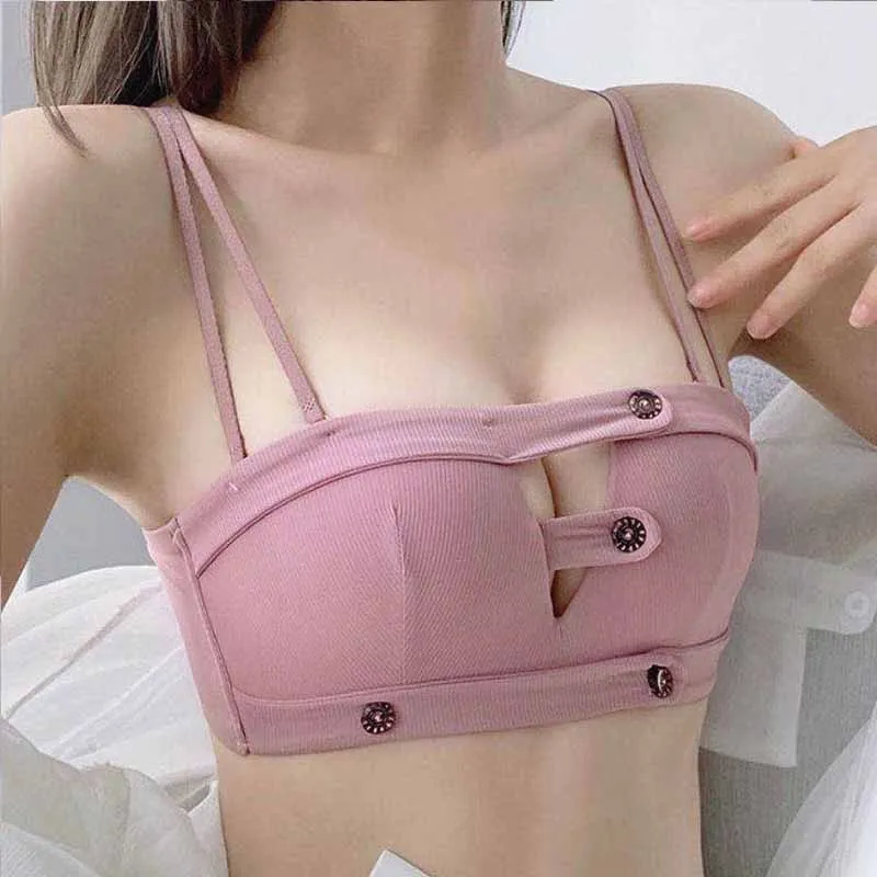 

Женское нижнее белье, сексуальный бюстгальтер без стальных колец, нижнее белье с маленькой грудью, удобный бюстгальтер пуш-ап, регулируемый...